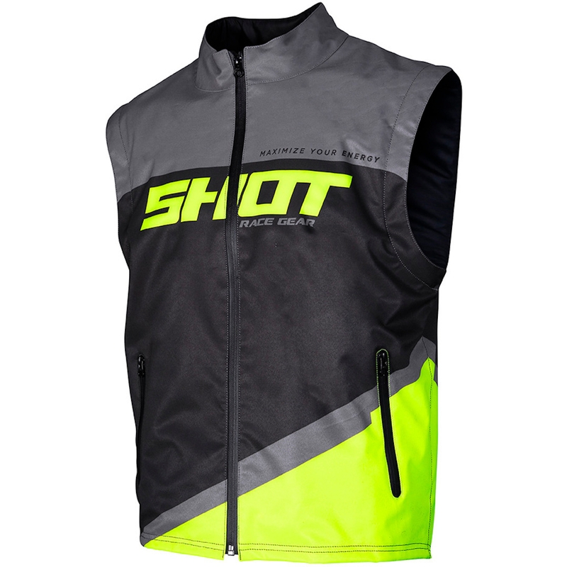 Softshellová vesta Shot Lite černo-šedo-fluo žlutá výprodej