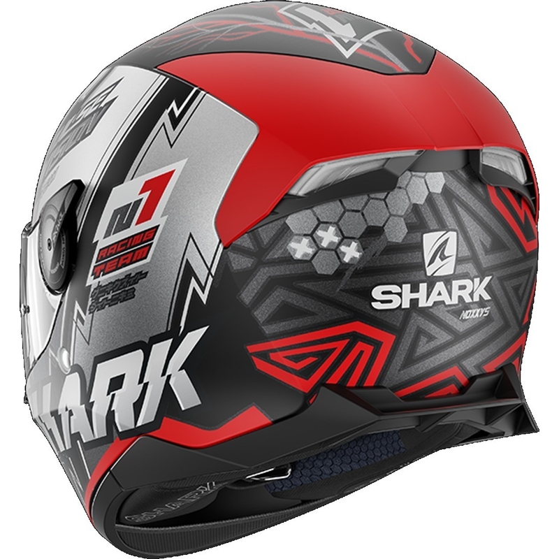 Integrální přilba SHARK SKWAL 2.2 Noxxys černo-stříbrno-červená