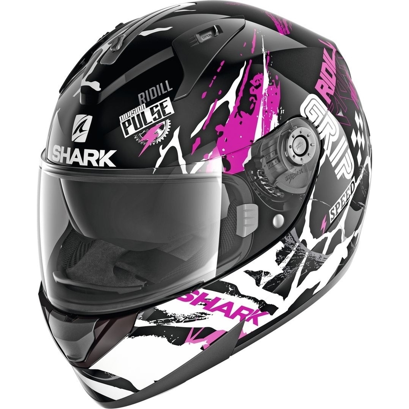 Integrální přilba SHARK RIDILL 1.2 Drift-R černo-bílo-růžová
