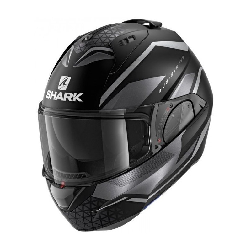 Překlápěcí přilba SHARK EVO-ES Yari černo-šedá