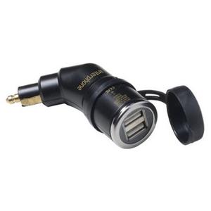 Adaptateur DIN Interphone avec 2x sortie USB pour motos, 2A