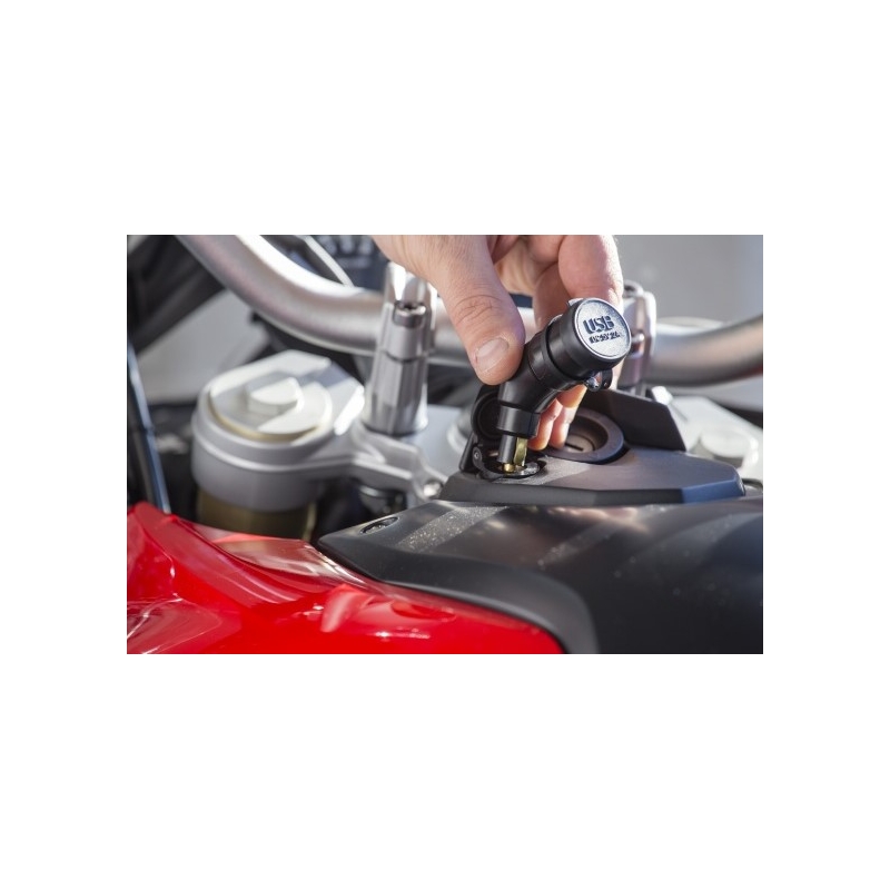 Adaptateur DIN Interphone avec 2x sortie USB pour motos, 2A