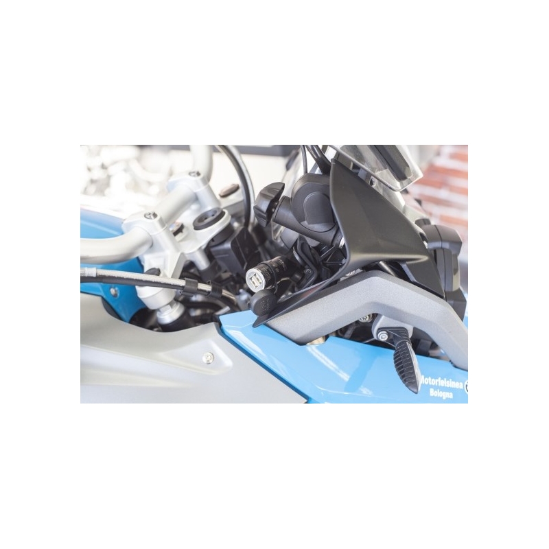 Adaptateur DIN Interphone avec 2x sortie USB pour motos, 2A