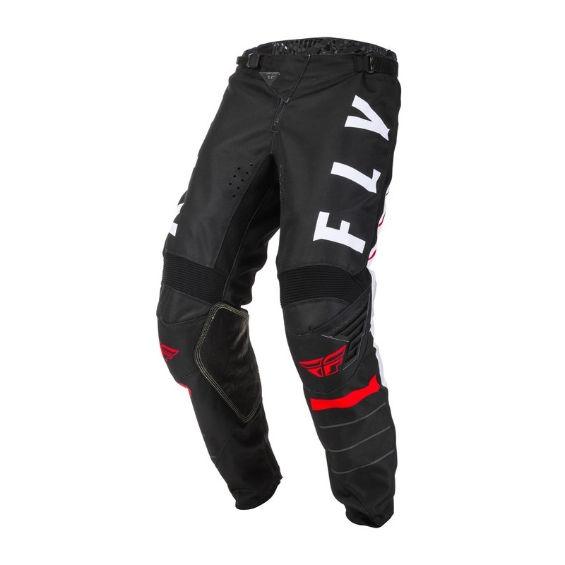 Motokrosové kalhoty FLY Racing Kinetic K120 černo-bílo-červené