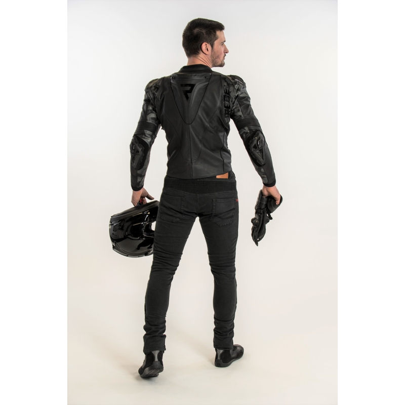 Veste de moto Rebelhorn Rebel en solde noire soldes
