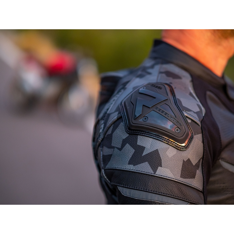 Veste de moto Rebelhorn Rebel en solde noire soldes