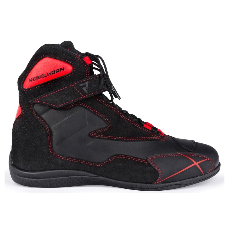 Boty na motorku Rebelhorn Spark černo-fluo červené výprodej