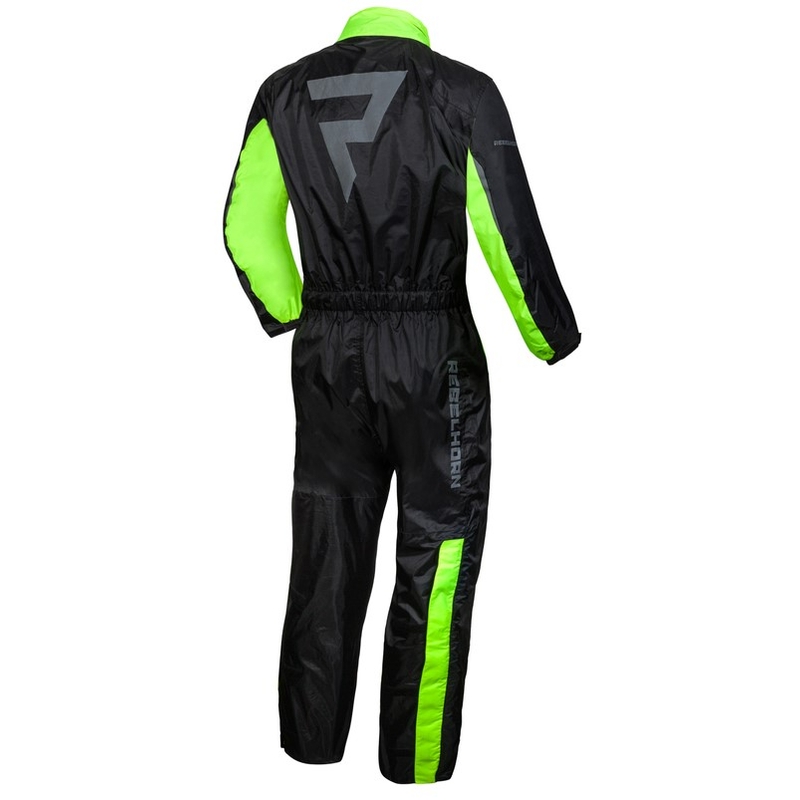 Combinaison de pluie Rebelhorn Travel noire et jaune fluo