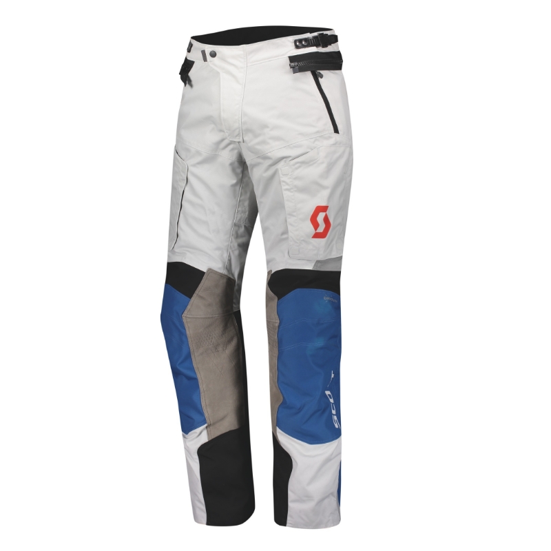 Pantalon moto SCOTT Dualraid Dryo gris-bleu soldes