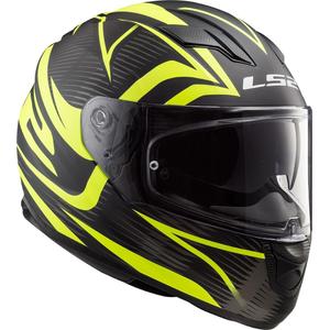 Casque moto intégral LS2 FF320 Stream Evo Jink noir-jaune fluo