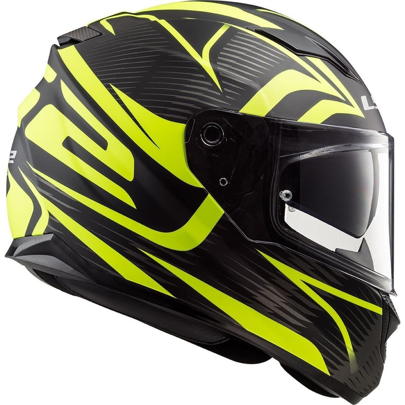 Casque moto intégral LS2 FF320 Stream Evo Jink noir-jaune fluo