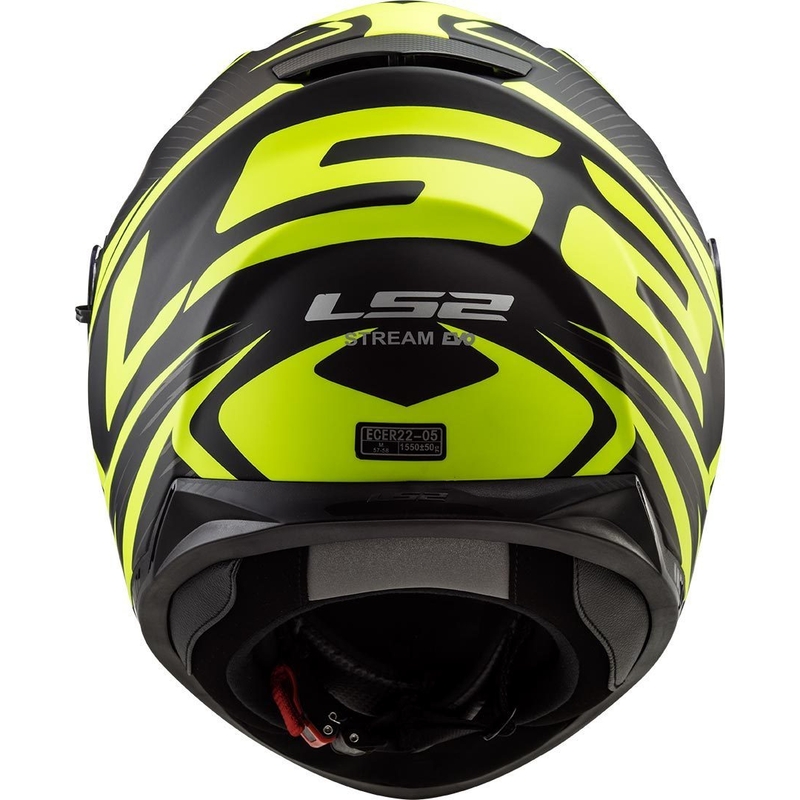 Casque moto intégral LS2 FF320 Stream Evo Jink noir-jaune fluo