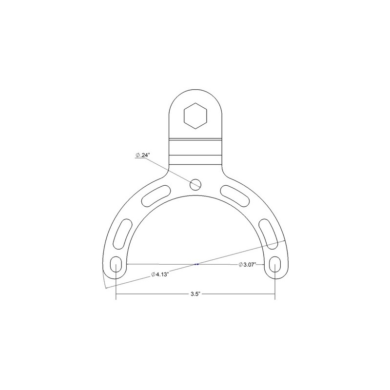 Support pour RAM Supports pour bouchon de réservoir de moto