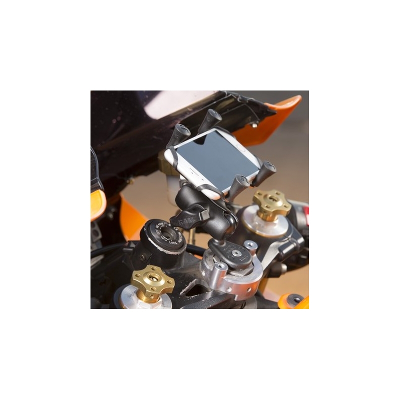 Supports RAM pour col de fourche de moto avec axe 1