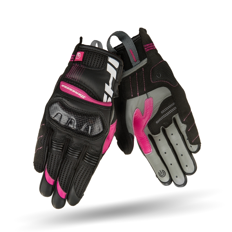Gants de moto Shima X-Breeze 2 noir et rose pour femmes