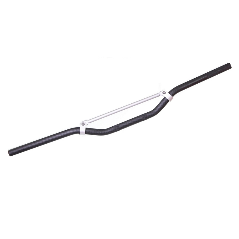 Guidon moto cross/enduro avec barre en carbone