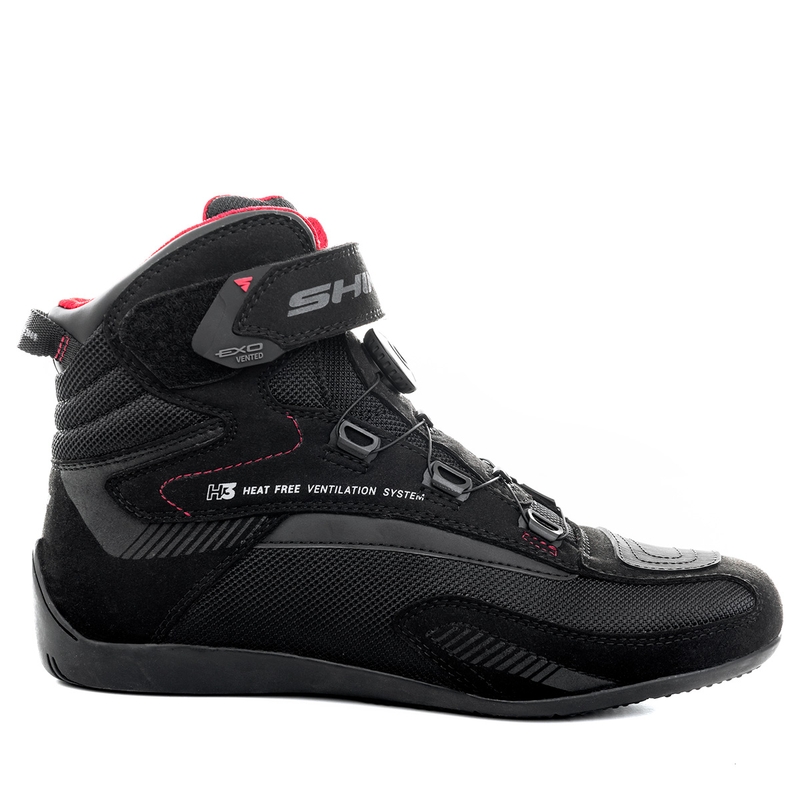 Bottes de moto ventilées Shima Exo noir-gris-rouge