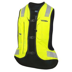 Gilet airbag électronique HELITE e-Turtle jaune fluo