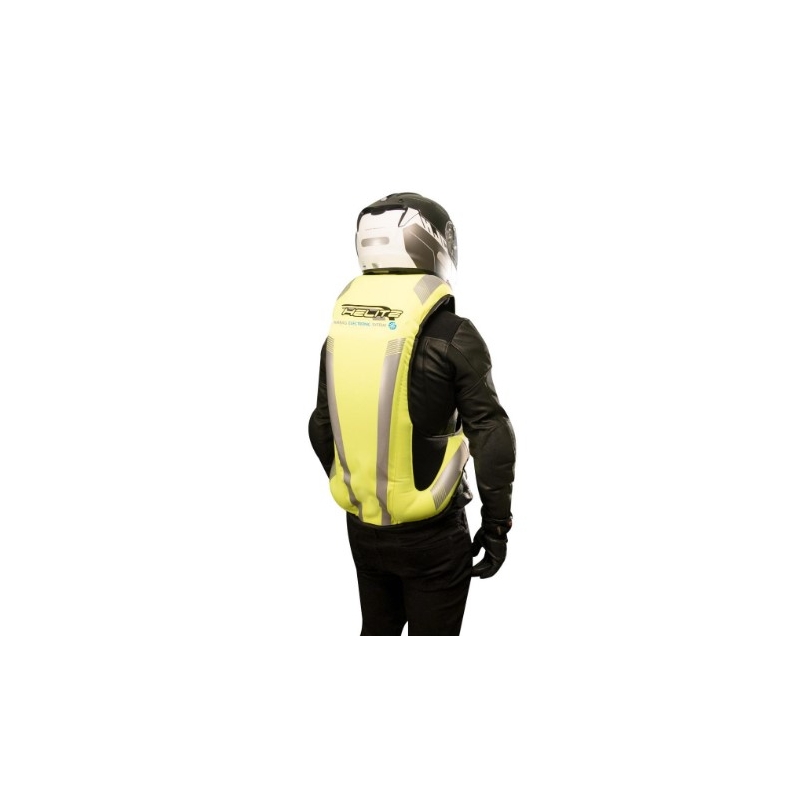Gilet airbag électronique HELITE e-Turtle jaune fluo