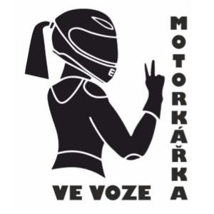 Autocollant Motocycliste dans une voiture