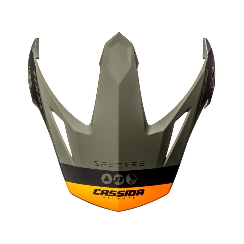 Cassida Tour 1.1 Visière de casque Spectre noir-gris-vert-orange fluo