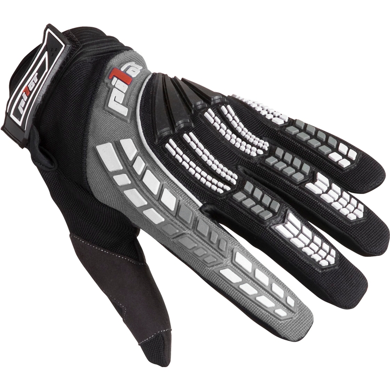 Gants moto MX Pilot noir/gris