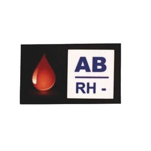 Vignette de groupe sanguin AB RH-