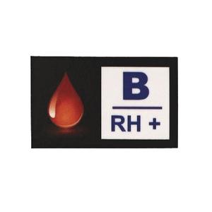 Groupe sanguin B RH+ autocollant