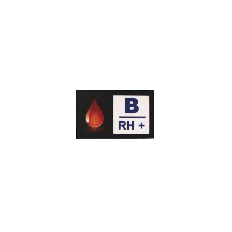 Groupe sanguin B RH+ autocollant