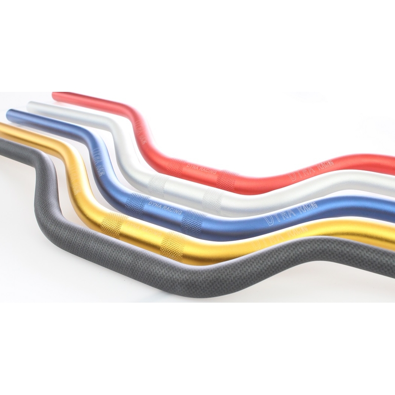 Guidon enduro conique en duralumin Dyna Racing rouge