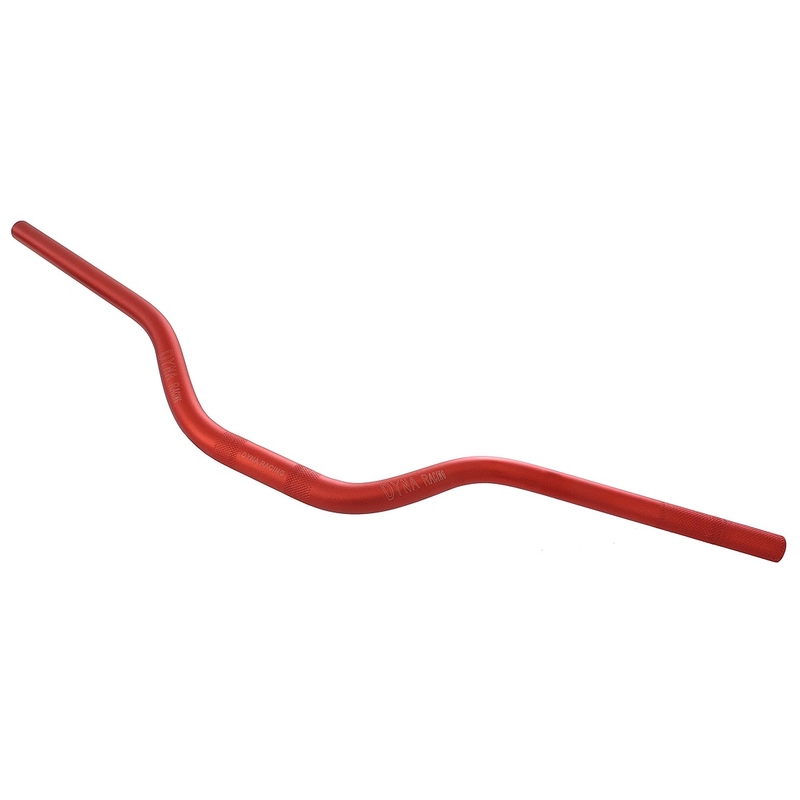 Guidon enduro conique en duralumin Dyna Racing rouge