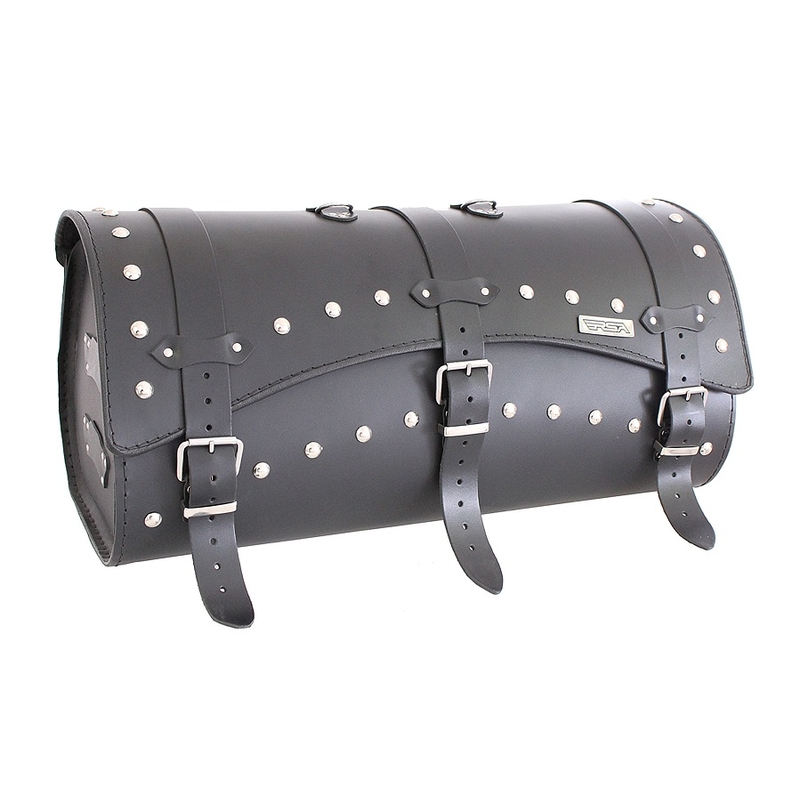 Sacoche de moto en cuir RSA-10B - longueur 60
