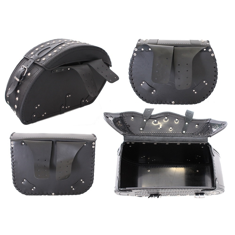 Chopper RSA-15B sacoches en cuir pour motos