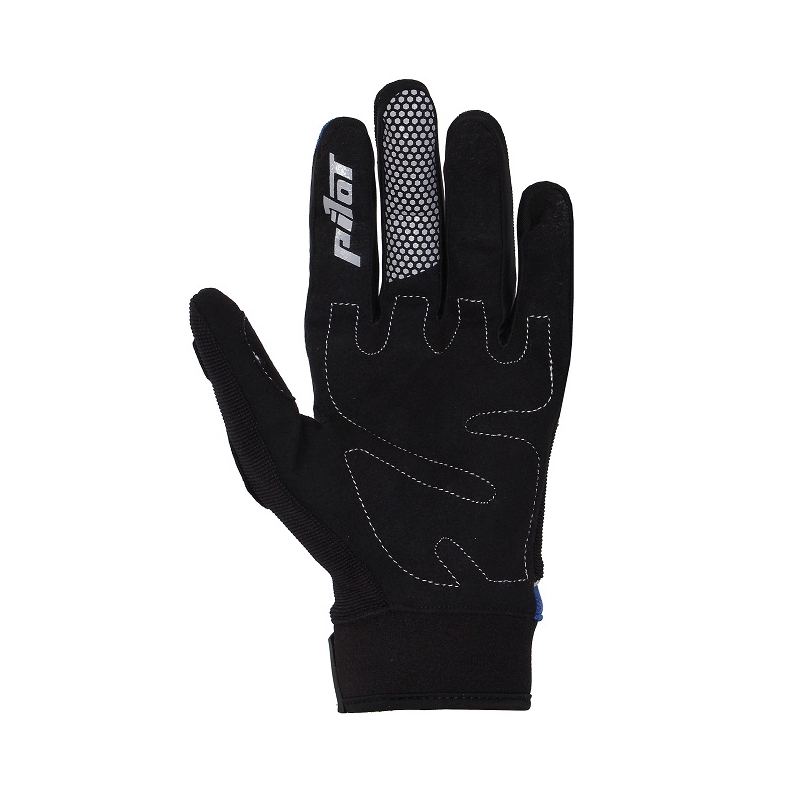 Gants de moto MX Pilot noir/bleu